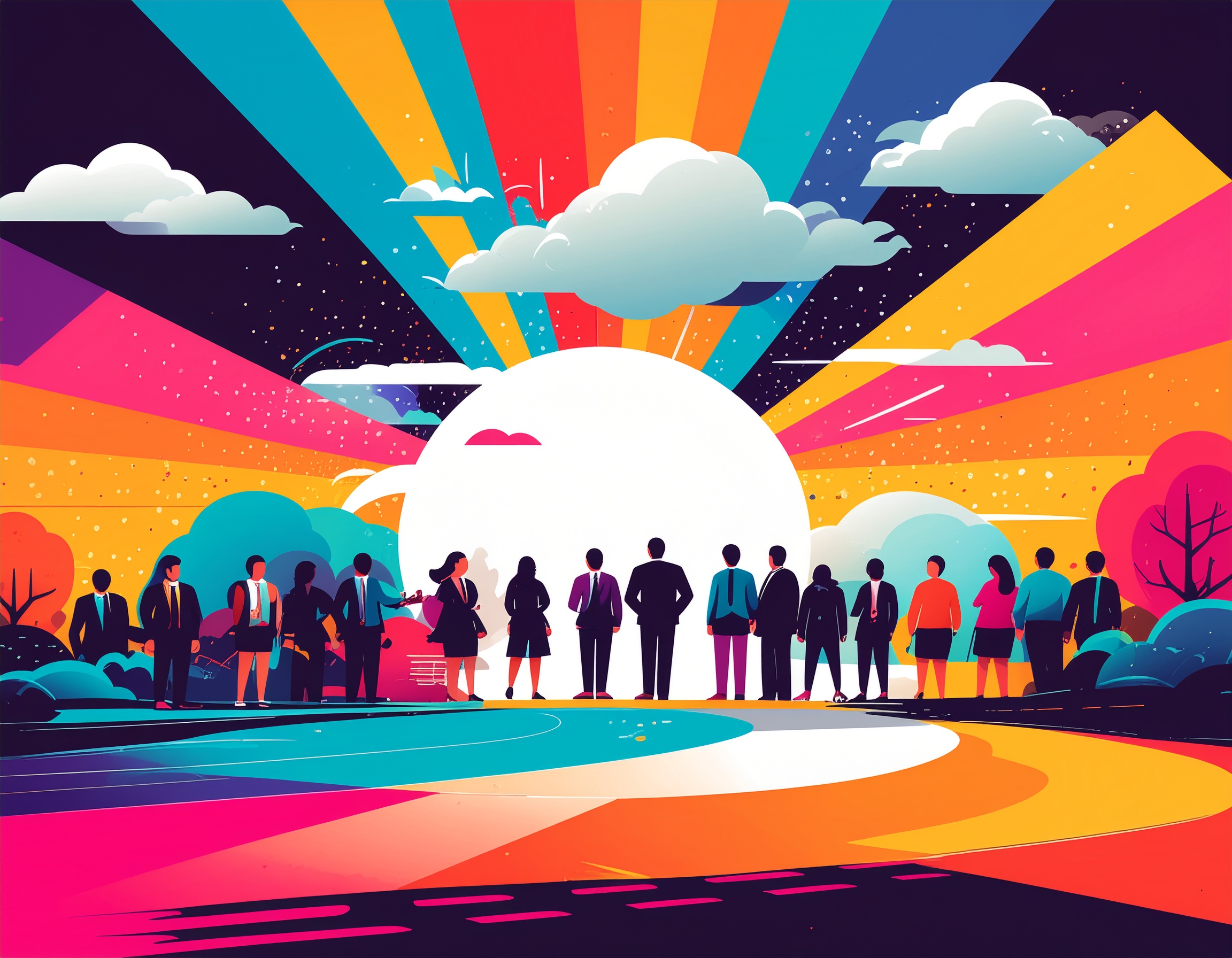 Illustration of local business growth
